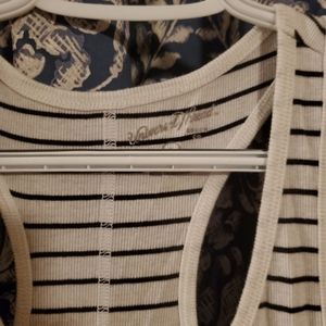 Black and white tank top